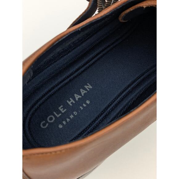 Cole Haan Men's Harrison Monk Oxfords Leather British Tan Size 10.5 EU44.5 - Picture 10 of 15